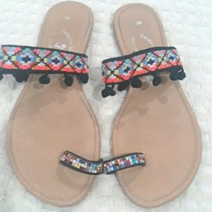 Mexican multicolored sandals 9